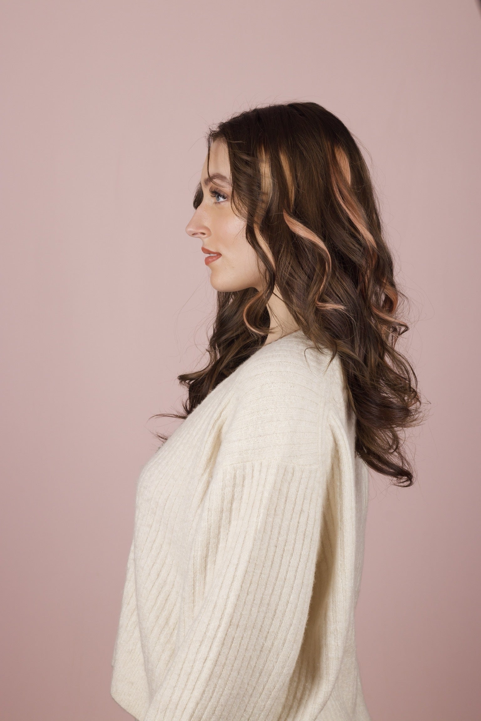 Unicorn Clip in Hair Streaks