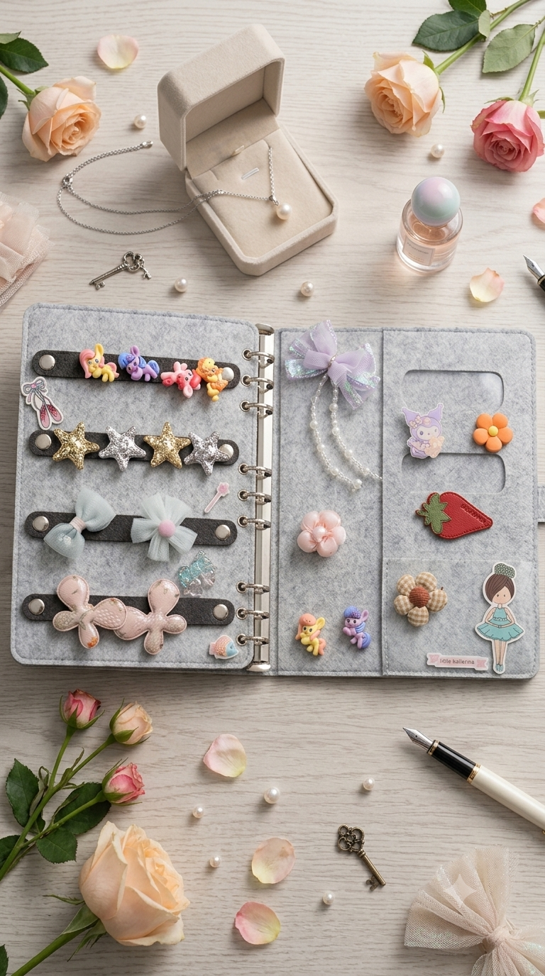 DOLCY Magic Clip Booklet – Velcro Baby Girl Hair Clips & Cute Hair Accessories