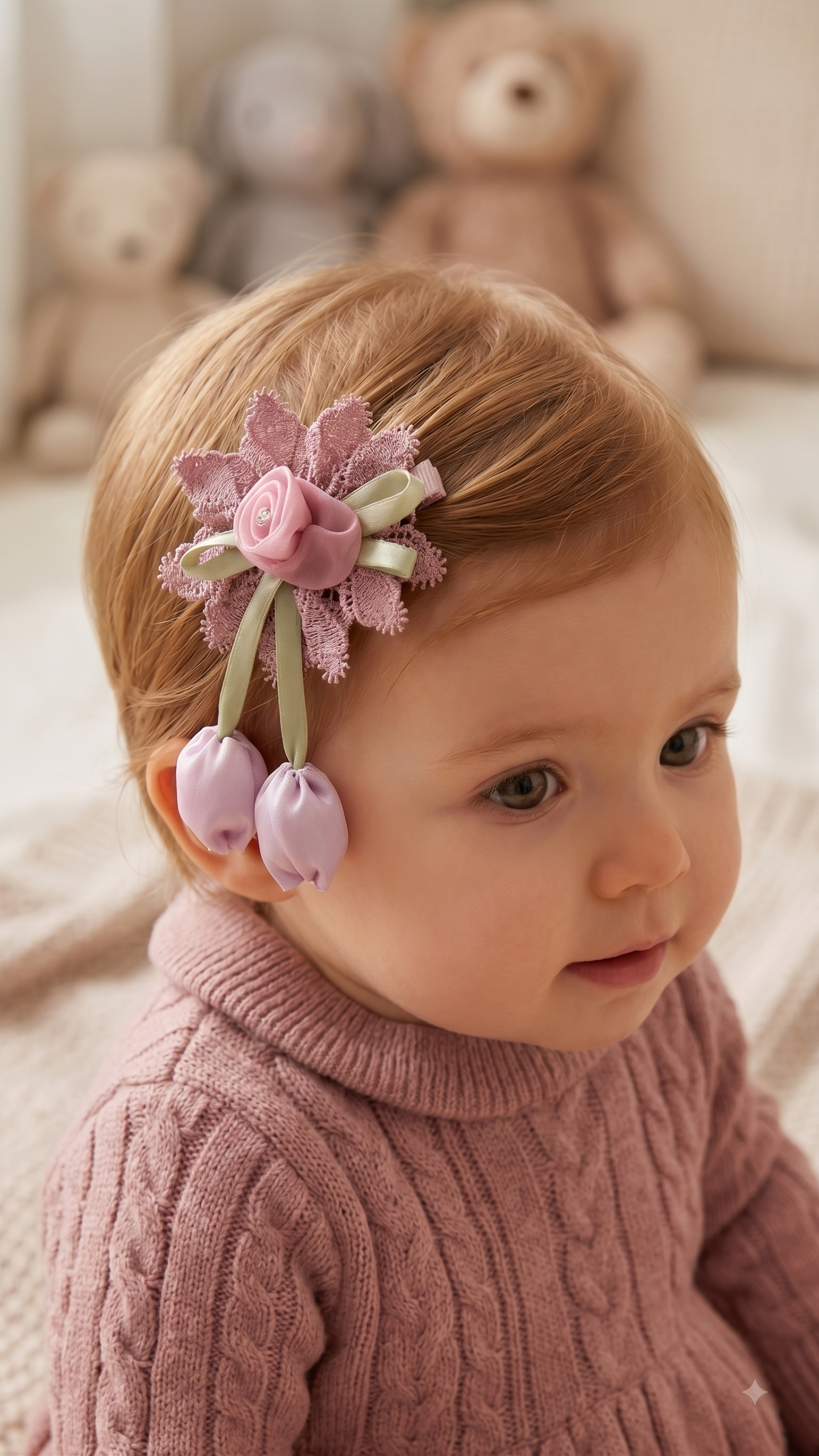 The Hairloom Floral Clip-On
