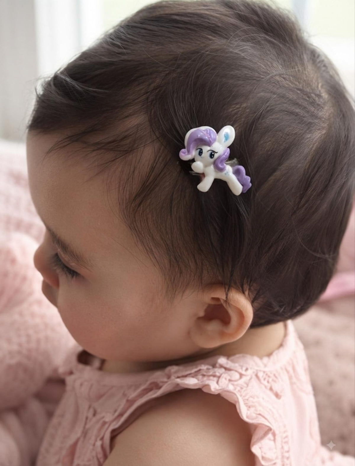 DOLCY Pony Pop Hair Clips – Cute Hair Accessories for Baby Girls, Pack of 6