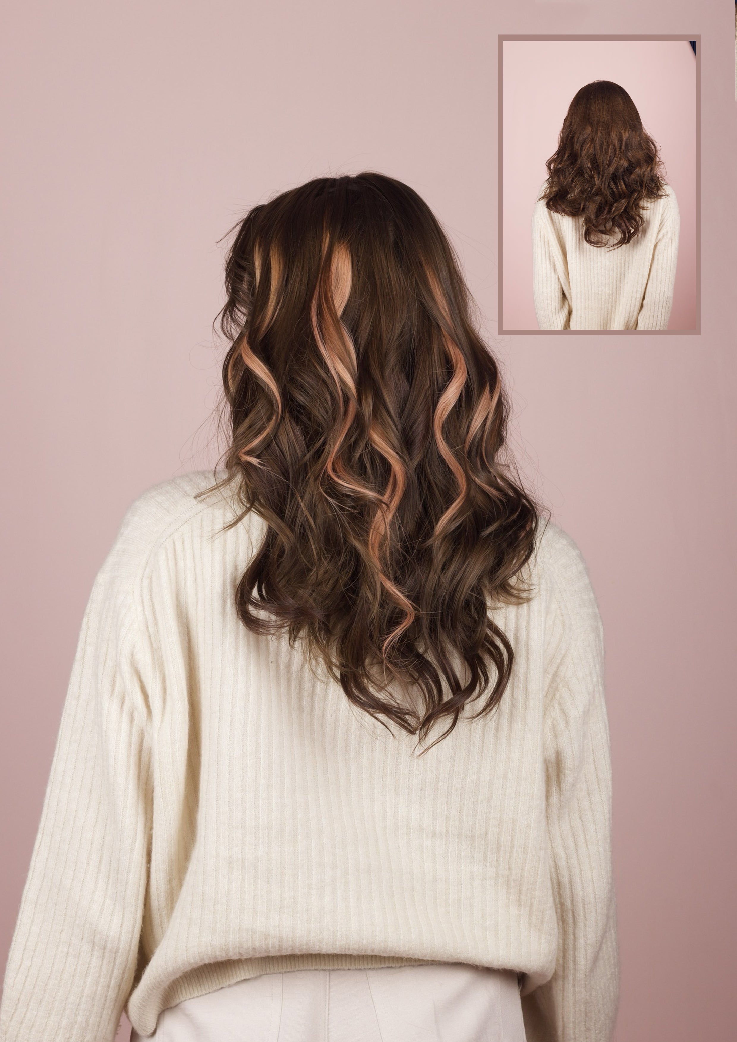 dolcy unicorn clip in hair streaks for women