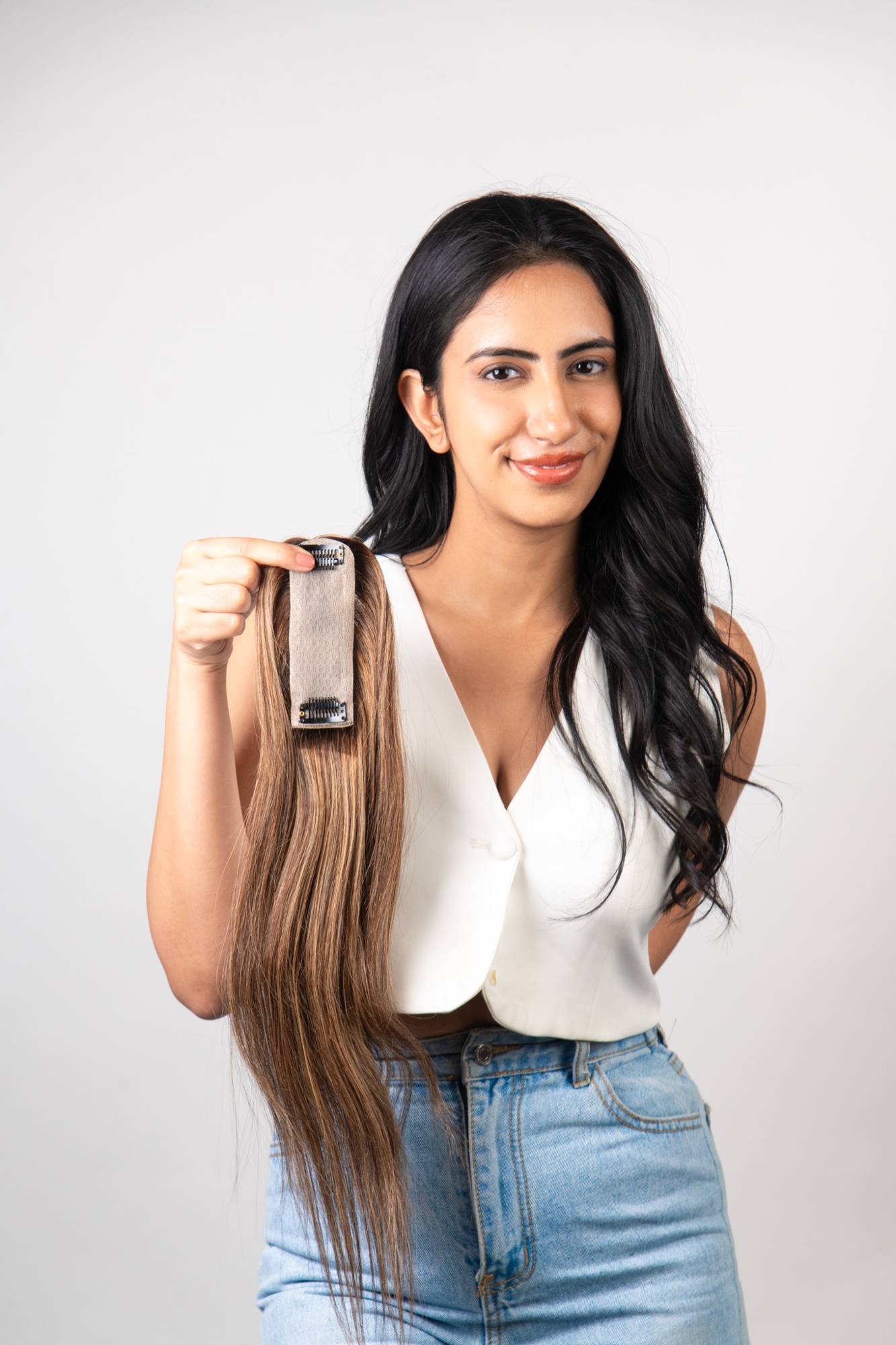 1.5*5 Brown Balyage - Silk Hair Topper