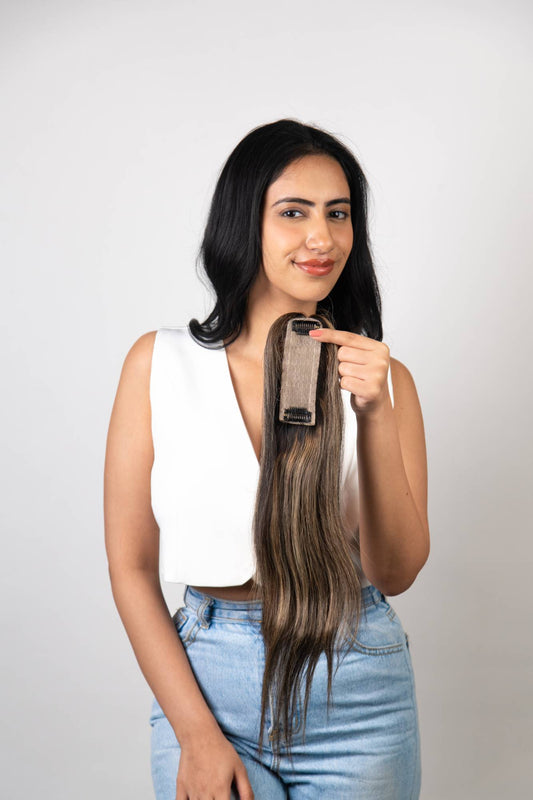 Ash balyage 1.5*5 silk topper
