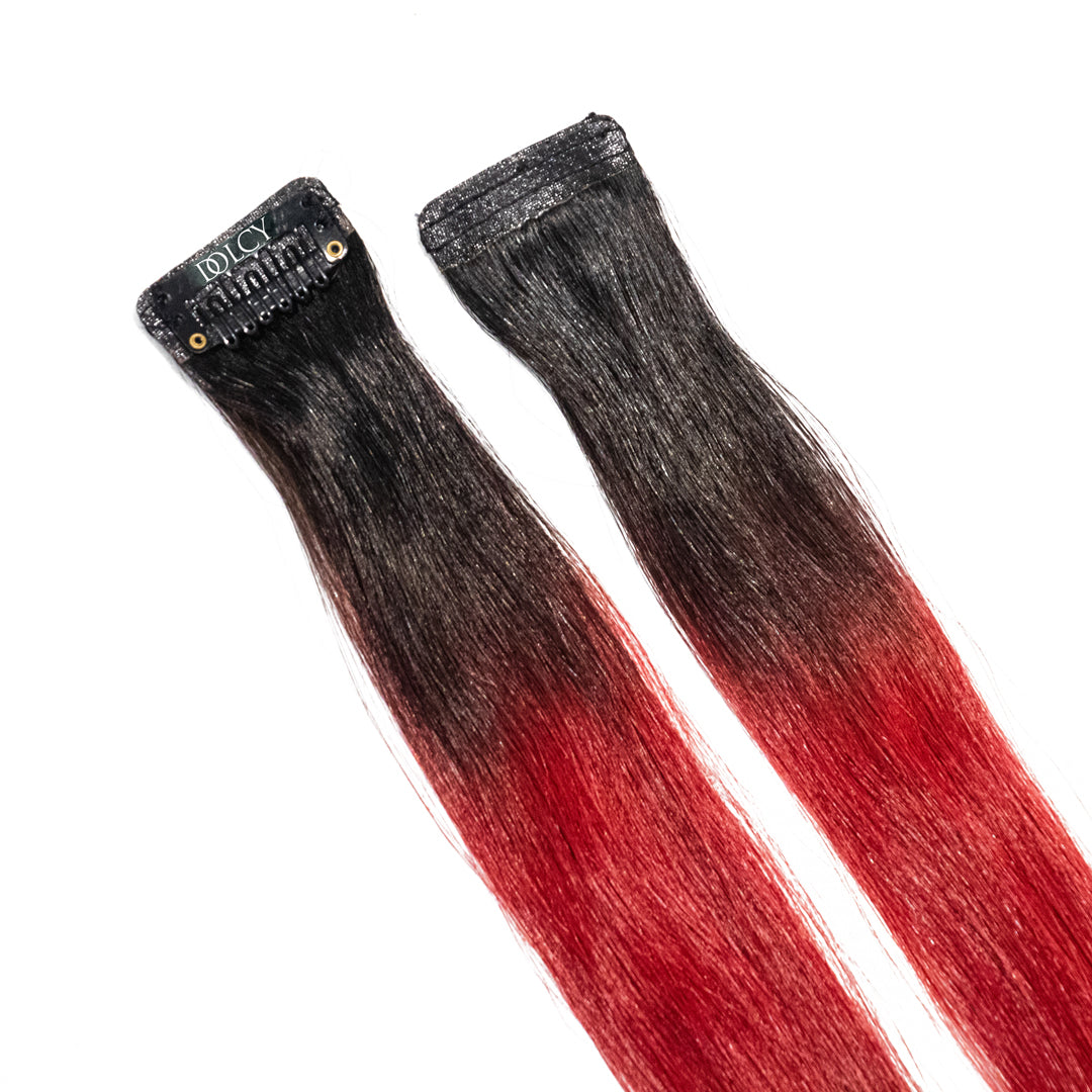 Sangria Clip-in Hair Streaks