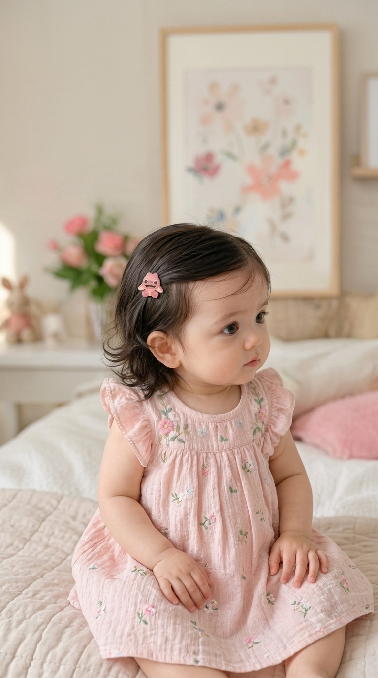 Cosmic Cuties Hair Clips | Pack of Assorted Baby Hair Clips for Baby Girls by Dolcy