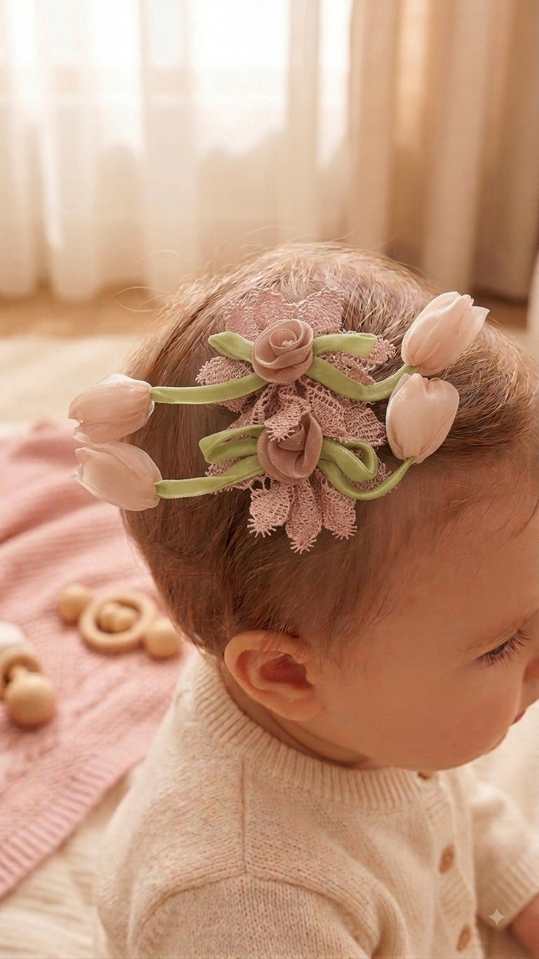 The Hairloom Floral Clip-On