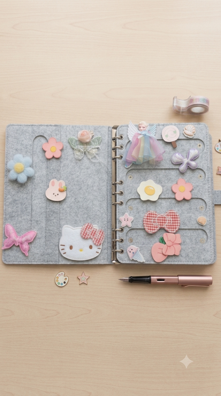 DOLCY Magic Clip Booklet – Velcro Baby Girl Hair Clips & Cute Hair Accessories