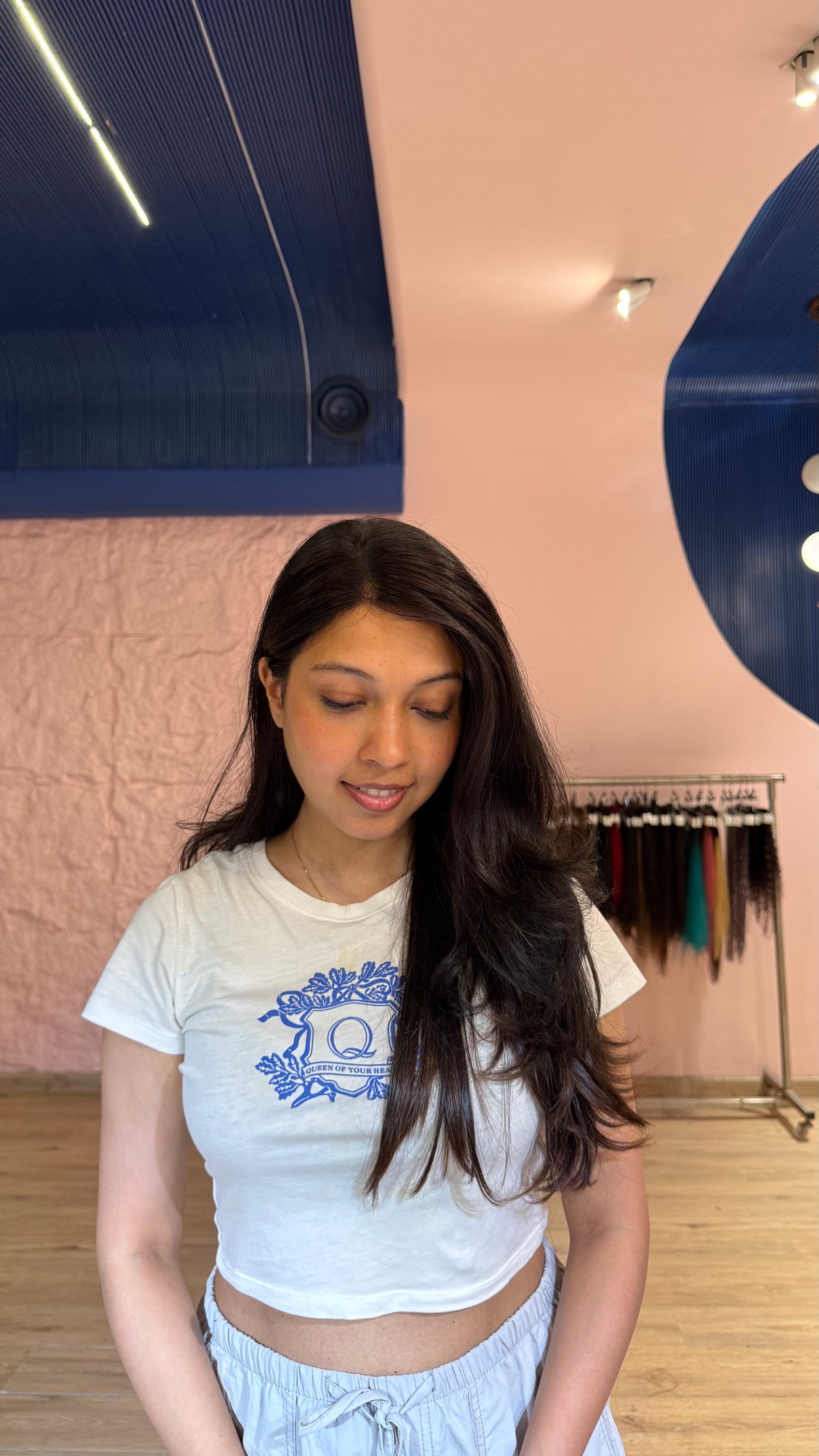 Face frame hair topper for everyday hairstyling