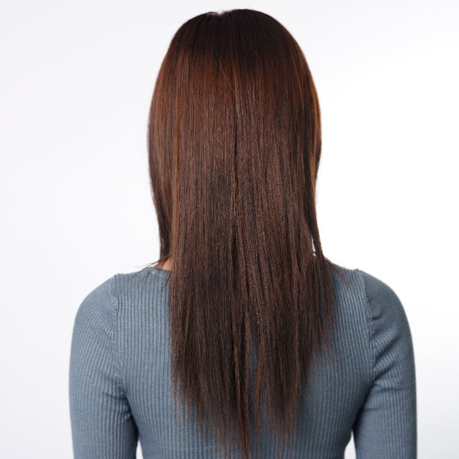 Dolcy Invisible V Shape Straight Hair Extension for Women | Natural Straight Hair Extension India