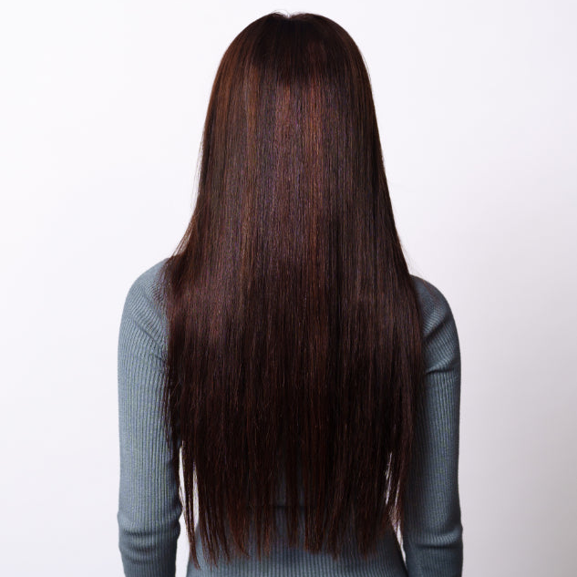 Dolcy Invisible V Shape Straight Hair Extension for Women | Natural Straight Hair Extension India